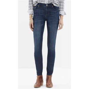 Madewell 9" High Riser Skinny Skinny Crop Jeans in Atlantic Size 26